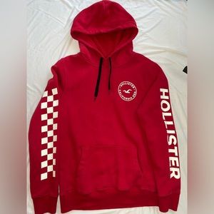 Deep Red Hollister Hoodie Size M